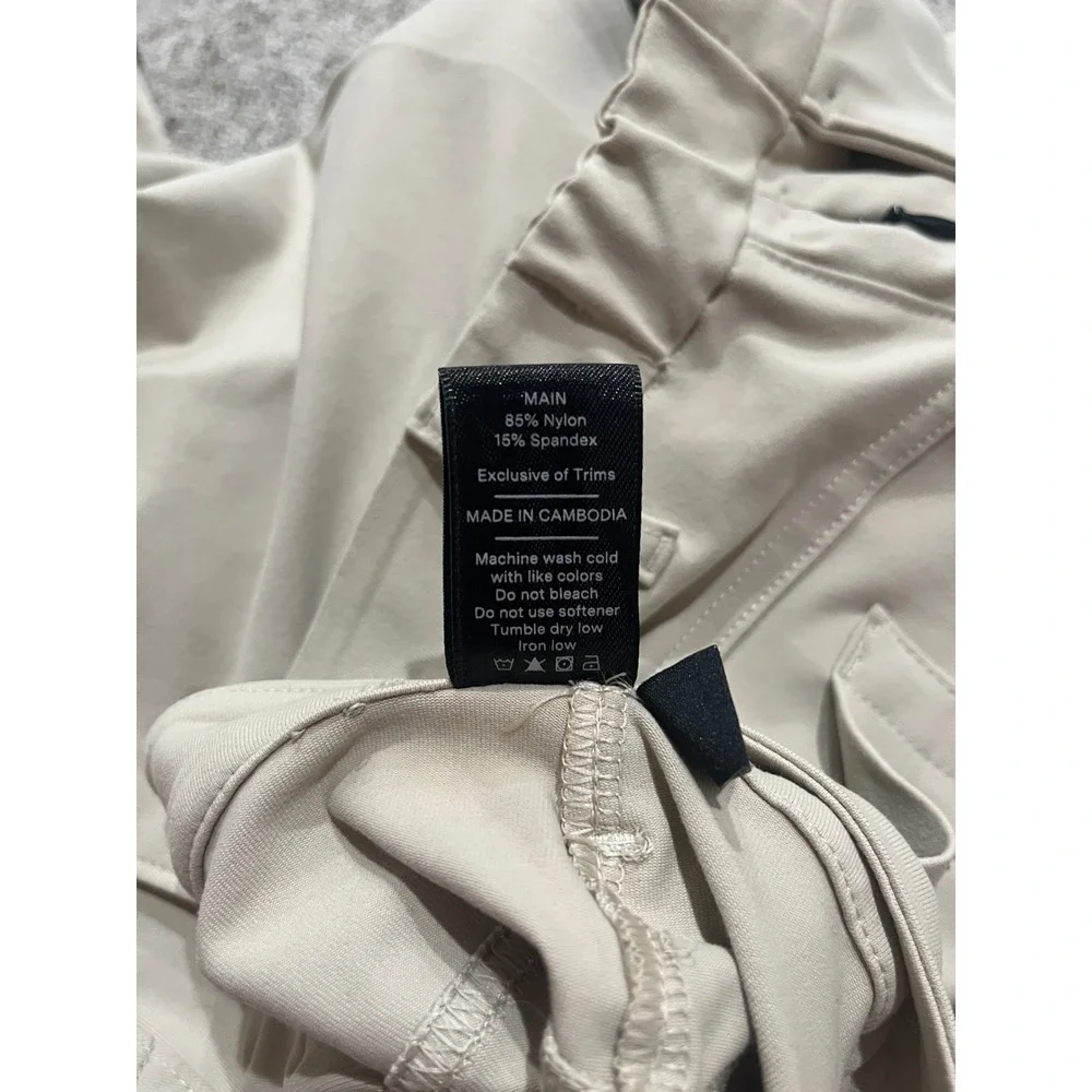 NOBULL Mens Lightweight Performance Chino Pants Sand Beige ACTUAL 38x34 Stretch